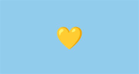 Coração Amarelo Emoji on Noto Color Emoji Animated 15 0