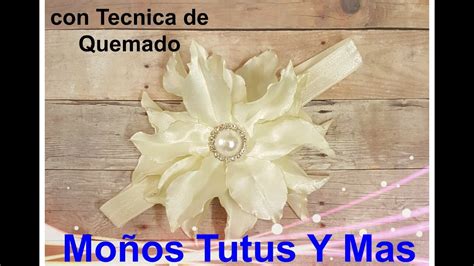 Flor Lirio Con Liston Satinado Paso A Paso Satin Lilly Flower Tutorial