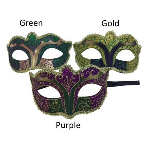 Glitter Mardi Gras Mask | Theatre Garage