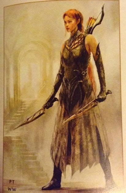 Tauriel Concept Art Pathfinder Rpg Characters Tolkien Artwork The