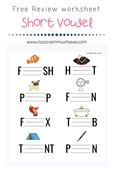 Short Vowel A Worksheets Worksheetscity