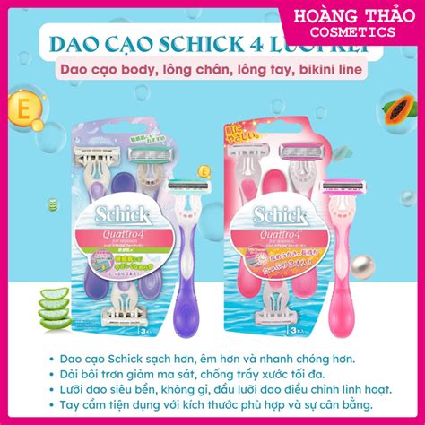 Set Dao C O Body Bikini Tay Ch N Schick Quattro L I N I A Nh T Shopee Vi T Nam