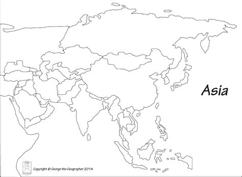 Asia Map Sketch at PaintingValley.com | Explore collection of Asia Map ...