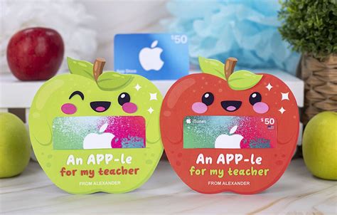 Printable Apple Gift Card Holder