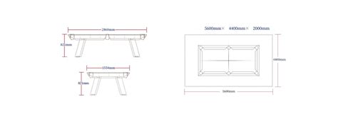 Crystal Billiards Table Dimensions & Weights