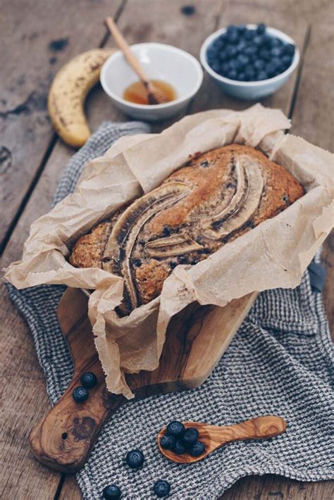 Veganes Bananenbrot Mit Blaubeeren Backen Rezept