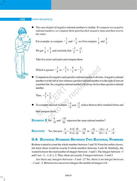 Rational Numbers NCERT Book Of Class 7 Mathematics