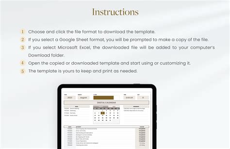 Digital Media Calendar Template in Excel, Google Sheets - Download | Template.net