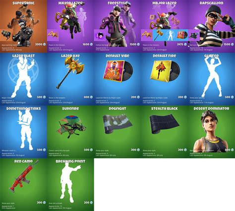 Daily Item Shop And Purchase Advice Megathread 8 23 19 R FortniteFashion