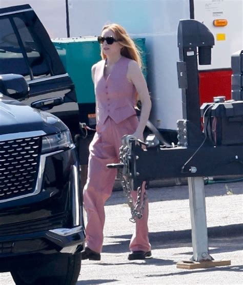 LINDSAY LOHAN on the Set of Freaky Friday 2 in Los Angeles 06/24/2024
