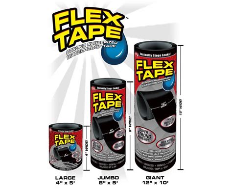 Flex Tape: Extreme Tape Instantly Fixes Cracks, Holes, Tears (Even ...