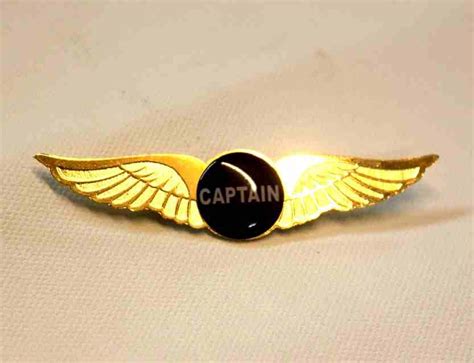 CAPTAIN Gold plated pilot uniform wings – Pilot 18.com-Fly High Fly Safe