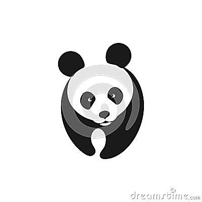 Panda Bear Silhouette. Vector Illustration | CartoonDealer.com #222080088