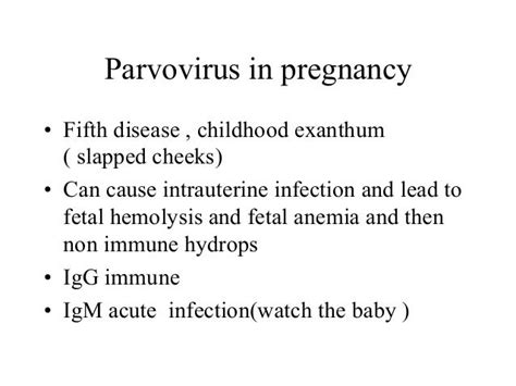 Infectious Diseases In Pregnancy