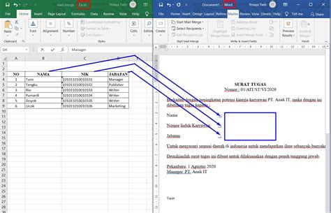 Cara Nak Membuat Mail Merge Di Excel Laytontinbest