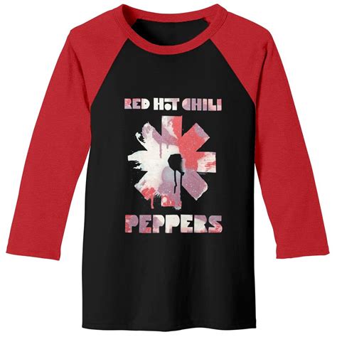 Red Hot Chili Peppers Men S Paint Baseball Tees Sold By Pascal Blanch Sku Off