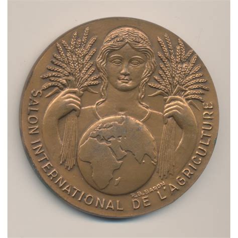 Médaille Concours général agricole Paris 1982 bronze Monnaies