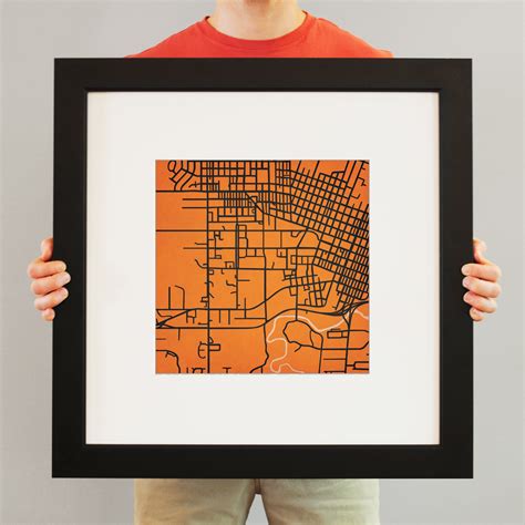 Oregon State University Campus Map Art by City Prints - The Map Shop