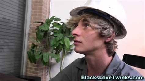 Gay White Hunk Pounds Black Ass