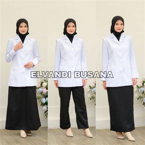 Jual Blazer Wanita Baju Kerja Kantor Seragam Pdh Pns Pemda Dinas Guru