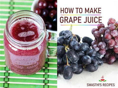 Grape juice recipe, How to make grape juice - Swasthi's Recipes