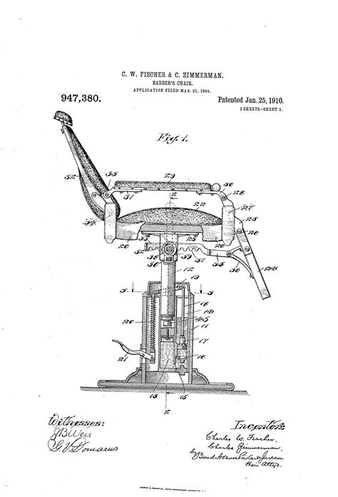 Barber Chair Parts Diagram