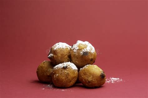 Dutch Traditional Oliebol Delicacy Stock Image Image Of December