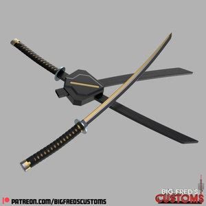 Deadpool Katana and Sheaths deadpool and Wolverine STL download - Etsy