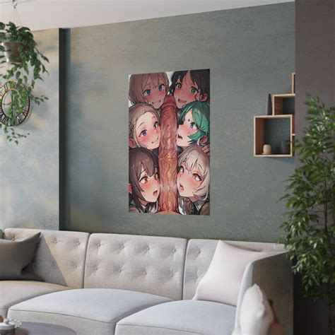 Waifu Poster Hot Anime Girls Ecchi Harem Ahegao Etsy Hong Kong