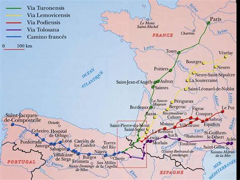 Map Of Pilgrimage Routes During Middle Ages In Europe To S Flickr