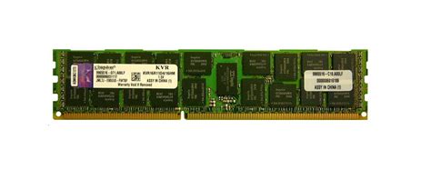 Kingston 16GB DDR3 1600MHz PC3-12800 Ecc Registered CL11 240pin Server ...