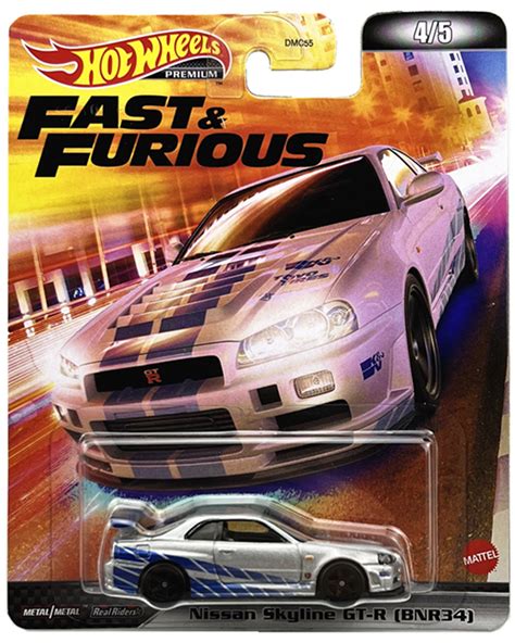 Hot Wheels Premium Araçlar Serisi Fast Furious Real Riders Beşli Set