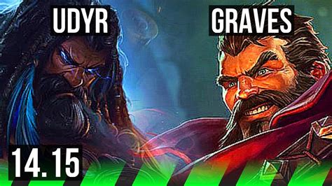 UDYR Vs GRAVES JGL Comeback 66 Winrate 10 3 12 Godlike EUNE