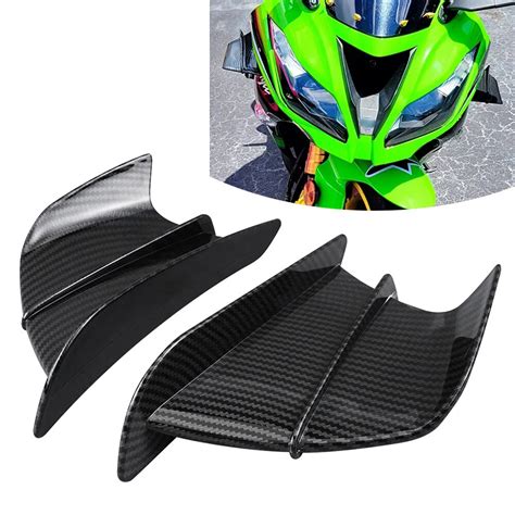 Car Nage De Moto Side Wing Spomicrophone Winglet Pour Kawasaki Ninja