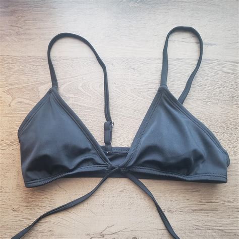 Shade Shore Women S Black Bikini And Tankini Tops Depop