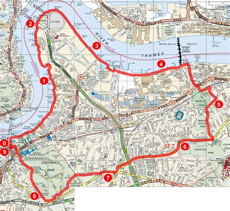 Greenwich England Map