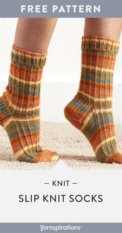 Free Slip Knit Socks Pattern Using Patons Kroy Socks Yarn Knitting