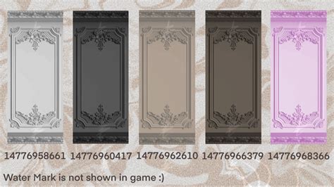 Ornate Wall Painting Decals For Bloxburg