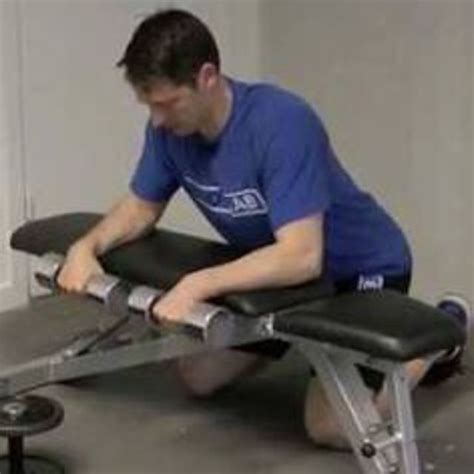 Reverse Wrist Curl Over Bench