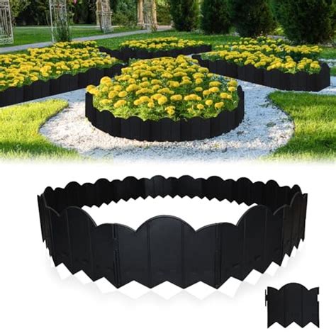 Tuehutde Bordure De Jardin Lot De Bordures De Jardin En Plastique