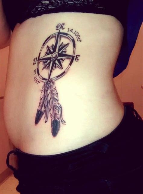 Compass Dream Catcher Tattoo