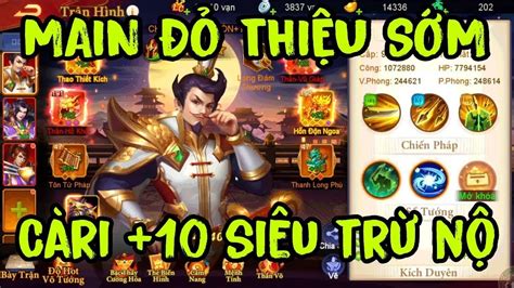 Danh Tướng 3Q Review Acc Main Viên Thiệu Sớm Carry 10 Siêu Bá Siêu Trừ