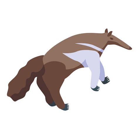 Cute anteater icon isometric vector. Giant baby 16816202 Vector Art at