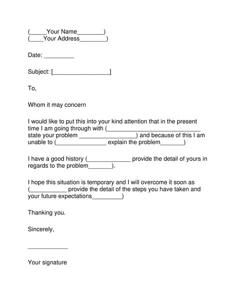 Free Printable Letter Of Explanation Templates Pdf Word Mortgage