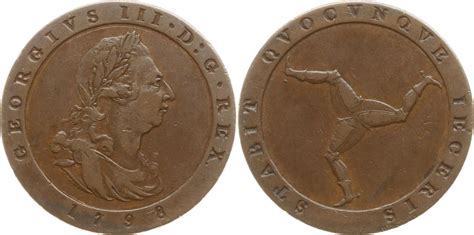 Gro Britannien Isle Of Man Penny George Iii Besser