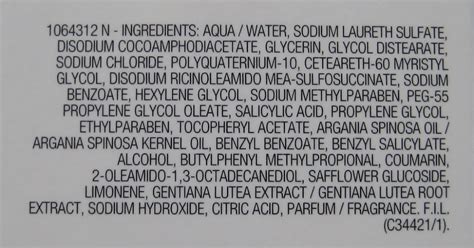 Hair care: Ingredients In Shampoo