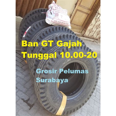 Ban Luar Truck Truk Fuso GT Gajah Tunggal 10 00 20 1000 20 1000 X 20