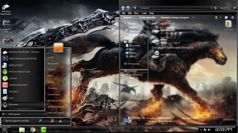 Windows 7 Ultimate Black Edition Theme Goowhite