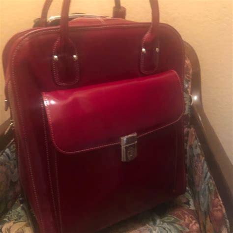 Mcklein Bags Mcklein Red Laptop Bags Withwo Roller Poshmark