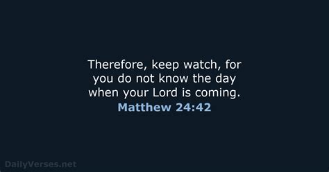 December 1 2021 Bible Verse Of The Day NCB Matthew 24 42